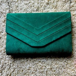 Kelly green evening bag